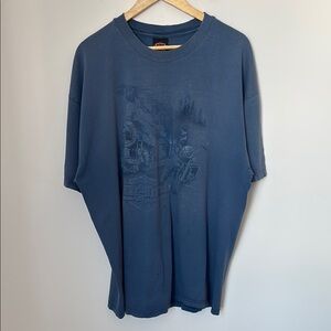 Harley Davidson Vintage Worn Tee XXL Classic Blue